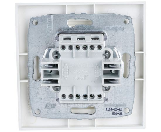 Одноклавишный проходной выключатель MONO ELECTRIC Despina, слоновая кость 102-010025-109 – изображение 3