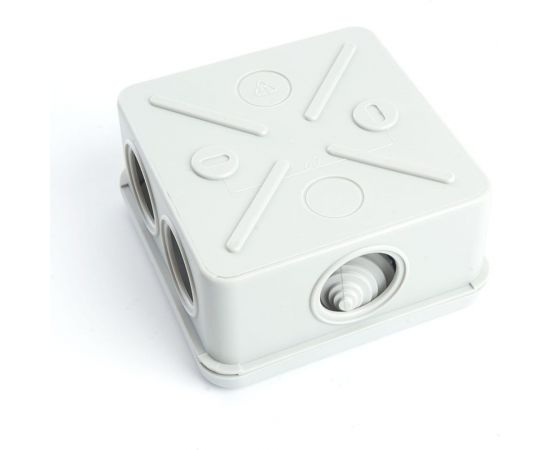 Разветвительная коробка уравнивания потенциалов STEKKER (КУП) 100*100*50мм, 6 вводов, IP55, светло-серая, EBX20-36-55 (GE41361) 49001 – изображение 3