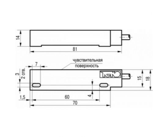 Магниточувствительный бесконтактный выключатель ТЕКО MS UN1P-43 07-00033552 – изображение 3