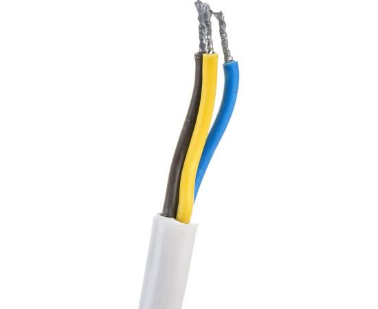 Сетевой шнур с вилкой ЭРА U-3x1,5-5m-W с заземлением 5м ПВС 3x1,5мм2 белый Б0048710 – изображение 3