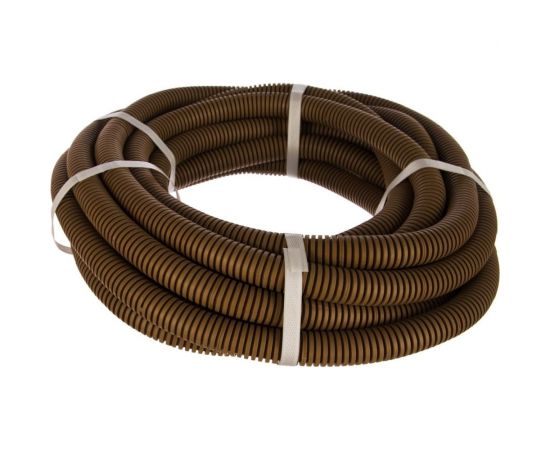 Гофрированная труба Промрукав ПВХ легкая 350 Н бук с/з д16 25м PR01.0035 – изображение 3