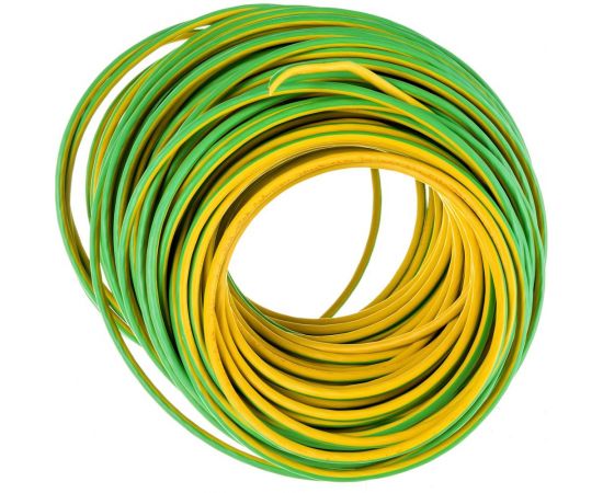 Провод ОРЕОЛ ПуГВ нг А LS 1х6,0 желто-зеленый 50м 00-00001841 – изображение 4