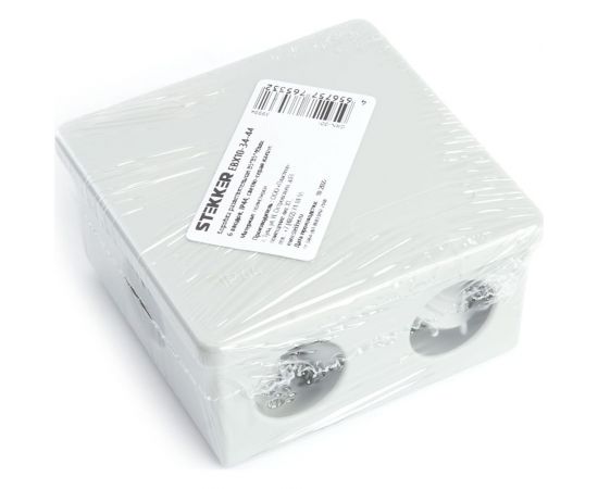 Разветвительная коробка STEKKER 85*85*40мм, 6 вводов, IP44, светло-серая, EBX10-34-44 (GE41235) 39994 – изображение 6