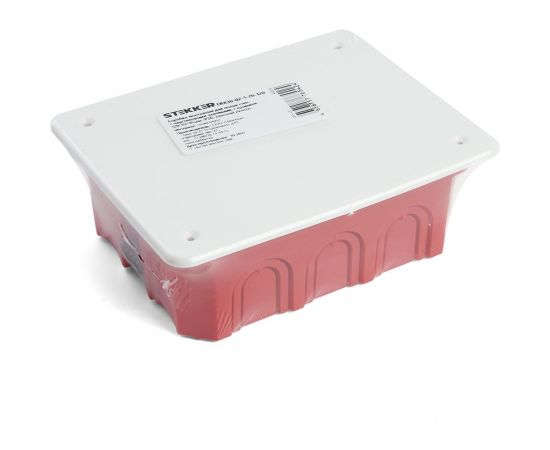 Монтажная коробка STEKKER EBX30-02-1-20-120 для полых стен, с пластиковыми зажимами, с крышкой, 120*92*45мм, IP20, красный (GE41028) 49008 – изображение 7