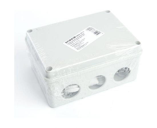 Разветвительная коробка STEKKER 150*110*70мм, 10 вводов, IP55, светло-серая, EBX10-310-55 (GE41242) 39999 – изображение 7