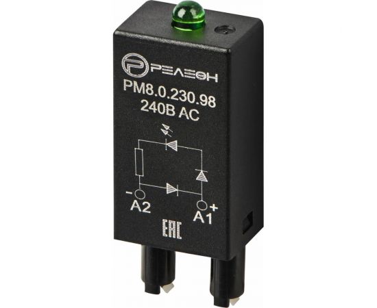Модуль индикации и защиты РЕЛЕОН LED + Варистор; 240В AC/DC; PM8023098 