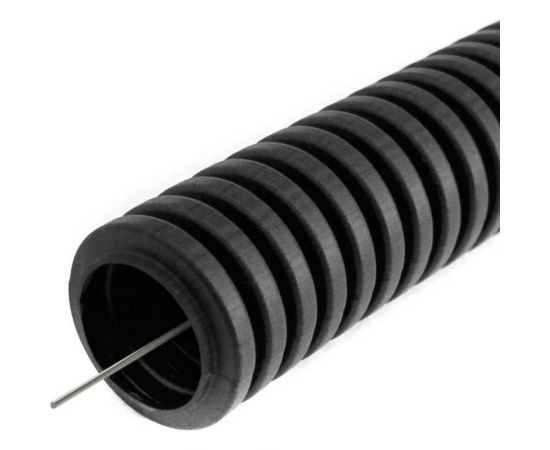 Гофрированная труба EKF ПНД Plast с зондом d32мм 50м. черная PROxima SQtpnd-32n 