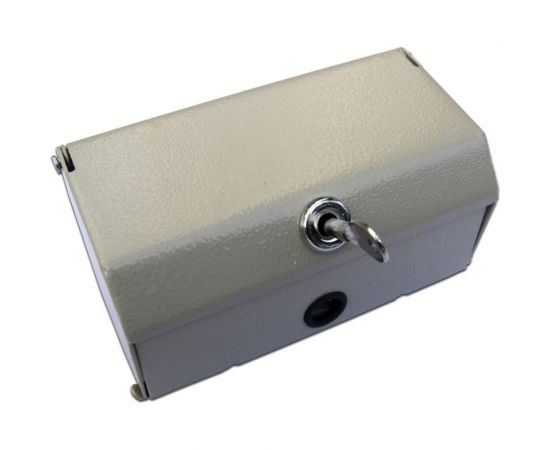 Распределительная коробка TWT на 1 плинт 10 пар, телефонная, металлическая, с замком DB10-1P/KM 