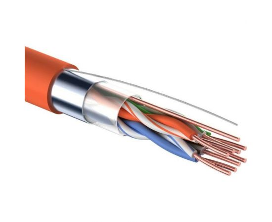 Кабель REXANT витая пара, FTP, 4PR, 24AWG, CAT5e, нгА-HF, LSZH, бухта 305 м 01-0150 