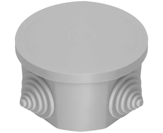 Разветвительная коробка STEKKER 75*75*40мм, 4 ввода, IP44, светло-серая, EBX20-34-44 (GE41237) 39995 