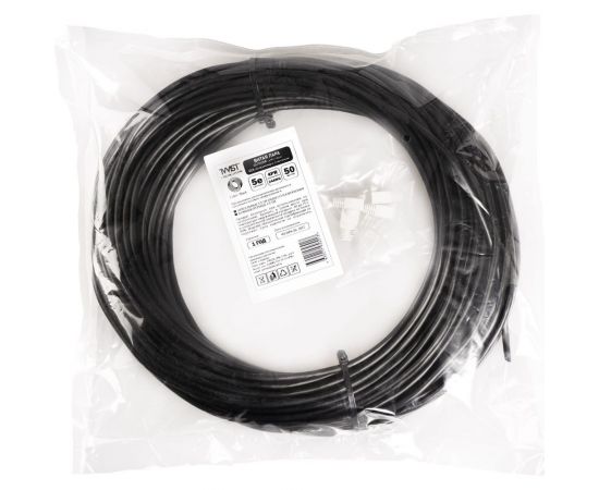 Кабель витая пара TWIST 50м, UTP, 4PR, cat. 5e, CCA, PE, 24 AWG, outdoor UTP4-C5E-CCA-G24-OUT-PE-50-TWCS 