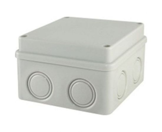 Распаечная коробка TDM ОП 110x110x70мм, крышка на винтах, IP55, 8 входов, без гермовводов, индивидуальный штрихкод SQ1401-0824 