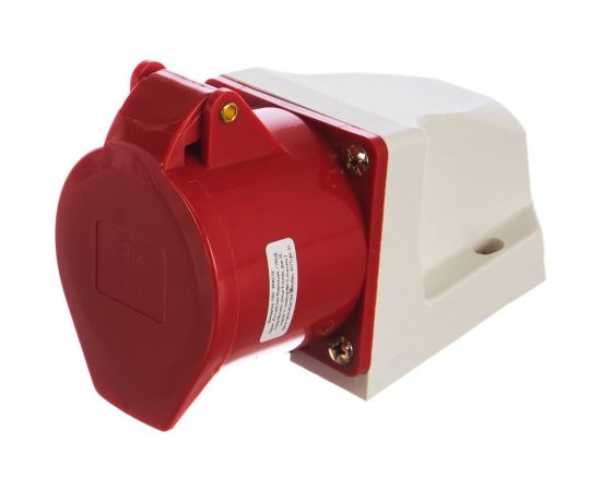 Стационарная наружная розетка ЭРА 125 3Р+РЕ+N 32А 380В IP44 Б0032879 