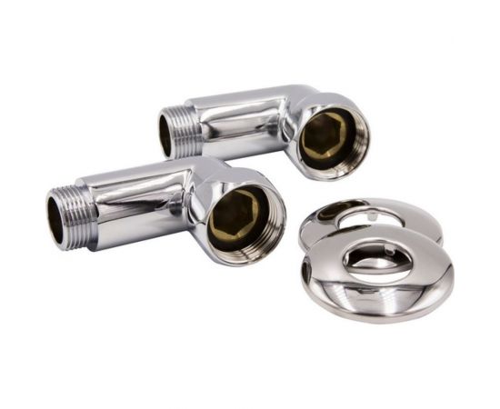 Угловое соединение для полотенцесушителя VRT 1-3/4, внутренняя/наружная, с отражателем, пара 534094 