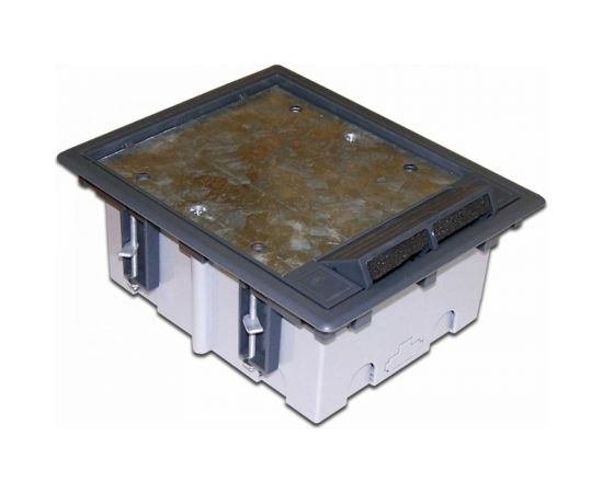 Лючок в пол на 6 модулей LANMASTER Mosaic 45x45 LAN-WA-FLBP-F45/6 – изображение 2