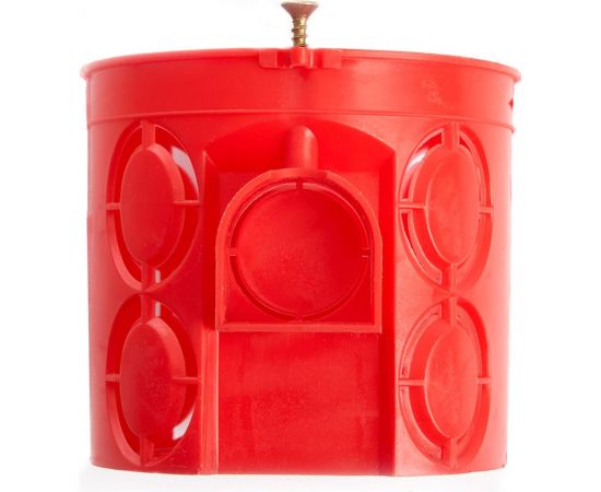 Углубленный подрозетник STEKKER 68*62мм с кабель-каналом для сплошных стен, красный, EBX30-01-1 (GE40011-06) 49002 – изображение 2