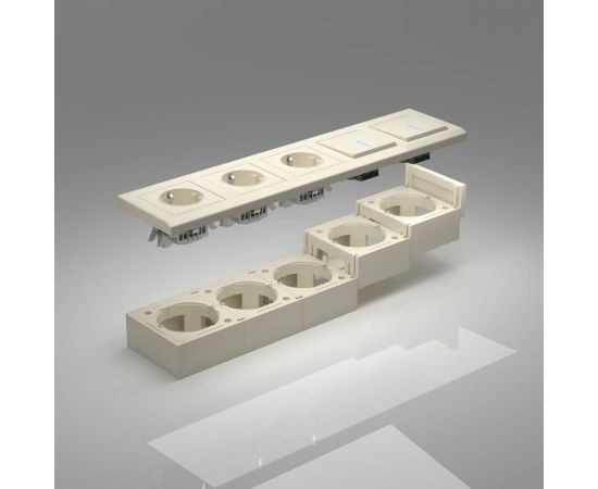 Коробка Werkel для накладного монтажа слоновая кость a053526 – изображение 2