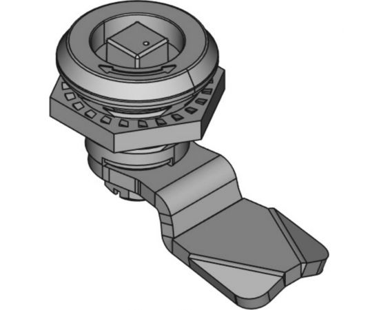 Замок под четырехгранный ключ ТРИЗАМ цинк, грань 8 мм с ригелем и ключом ЗЧ.М.2.48.1061.КМ TRZ0039 – изображение 3