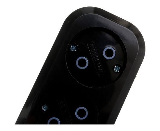 Розеточная колодка TDM 2 гнезда 2П б/з 10А 250В черная SQ1806-0112 – изображение 3