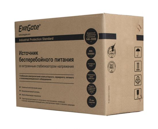 Источник бесперебойного питания ExeGate Power Back BNB-650.LED.AVR.EURO  276528 – изображение 3