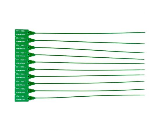 Номерная пластиковая пломба ТПК Технологии Контроля Универсал 350 (Цвет:зеленый) 1000 шт. 24159 – изображение 3