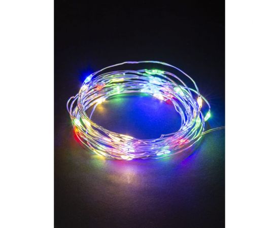 Светодиодная гирлянда TDM Роса 20, 20LED, 2м, многоцветная, 2хCR2032 SQ0361-0059 – изображение 3