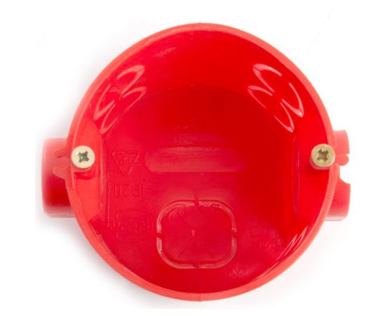 Углубленный подрозетник STEKKER 68*62мм с кабель-каналом для сплошных стен, красный, EBX30-01-1 (GE40011-06) 49002 – изображение 3