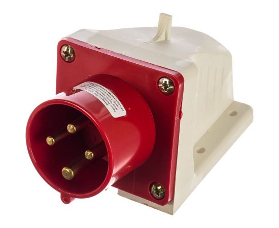 Стационарная вилка ЭРА 514 3Р+РЕ 16А 380В IP44 Б0032856 – изображение 3