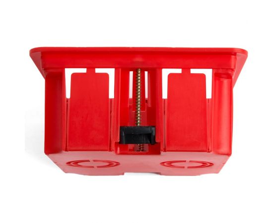 Монтажная коробка STEKKER EBX30-02-1-20-92 для полых стен, с пластиковыми зажимами, с крышкой, 92*92*45мм, IP20, красный (GE41022) 49007 – изображение 4