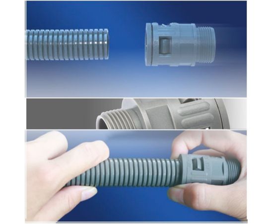 Муфта для гофрированных труб WEYER WQBW-M25G/AD28.5 - коннектор поворотный, нар. M25x1.5 WE1900700 – изображение 4