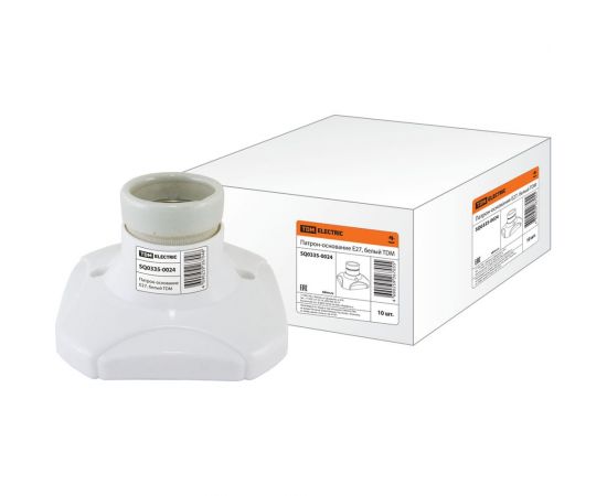 Патрон-основание TDM керамический E27, белый SQ0335-0024 