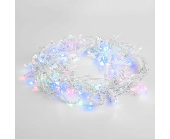 Бытовая электрическая гирлянда Eurosvet 100-101 / бахрома / мульти с эффектом мерцания a060409 