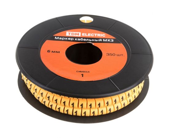 Маркер МК3 - 6мм символ 1 350шт/ролл TDM SQ0511-0051 