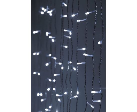 Светодиодная новогодняя гирлянда ЭРА Занавес 8 режимов, 3х2 м, холодный белый ЕNIGW-320W Б0051874 