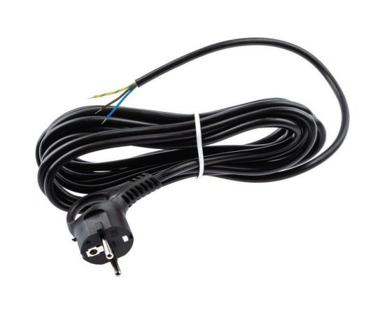 Шнур питания с вилкой ЭРА UX-3x0,75-3m-B с заземлением 3м ПВС 3x0,75мм2 черный Б0048693 