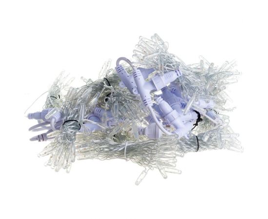 Гирлянда Neon-Night ДОЖДЬ занавес 2х3м, прозрачный ПВХ, 448 LED БЕЛЫЕ, 28 LED/нить, 16 нитей 235-155-6 