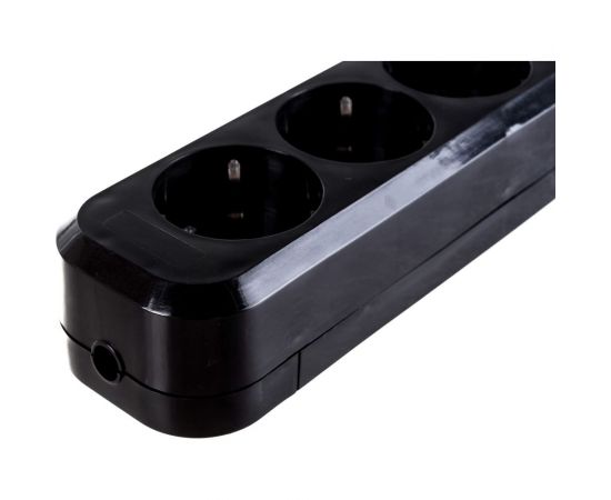 Розеточная колодка TDM 4 гнезда 2П+3 16А 250В черная серии Народная SQ1806-0429 – изображение 2