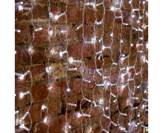 Гирлянда светодиодный дождь занавес Neon-Night 2x1,5 м мерцания, прозрачная, диоды белые 235-315-6 – изображение 2