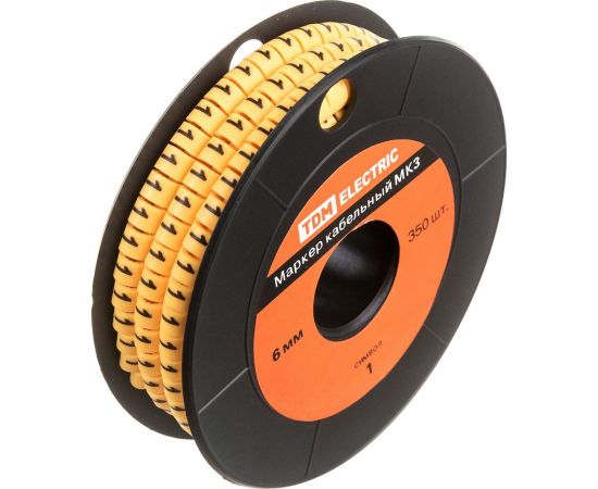 Маркер МК3 - 6мм символ 1 350шт/ролл TDM SQ0511-0051 – изображение 2