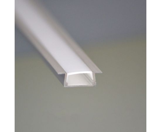 Алюминиевый врезной прямой профиль с экраном truEnergy 22x7мм анодированный 2м 19030 – изображение 2