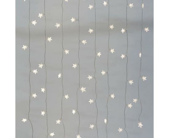 Светодиодная новогодняя гирлянда ЭРА ENIZ64W Звездочки 1.2х1.3 м, теплый белый, 64LED, IP20 Б0051876 – изображение 3