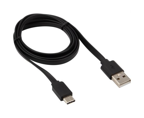 Плоский кабель USB Type-C - USB REXANT 2,4A черный 1 м 18-1888 – изображение 3