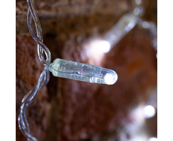 Гирлянда светодиодный дождь занавес Neon-Night 2x1,5 м мерцания, прозрачная, диоды белые 235-315-6 – изображение 3