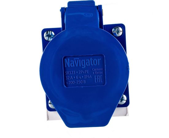 Розетка Navigator 14 297 NCA-SR123-32-220 стационарная наружная 32А 2P+PE IP44 14297 – изображение 3
