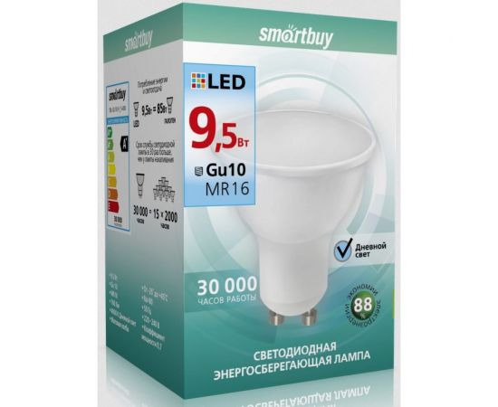 Светодиодная лампа Smartbuy LED Gu10-9 SBL-GU10-9_5-40K – изображение 3