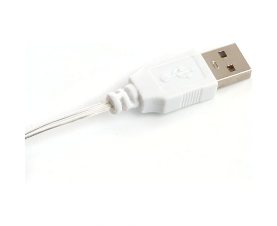 Линейная статичная гирлянда FERON CL575 Роса, 5м USB 5000K, прозрачный шнур, 48184 – изображение 3