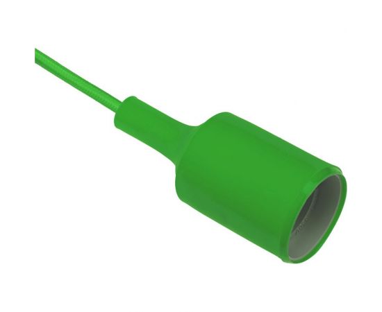 Патрон REXANT E27 силиконовый со шнуром 1 м зеленый 11-8886 – изображение 6
