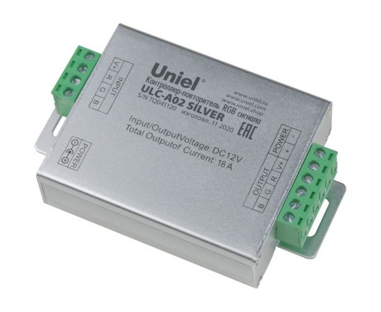 Контроллер-повторитель Uniel RGB-сигнала SILVER ULC-A02 UL-00008010 