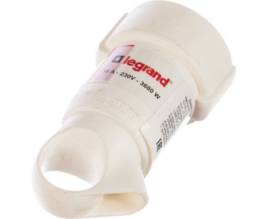 Кабельная розетка Legrand Helium 16А 2К+3 белая, с кольцом Leg199589 050191 
