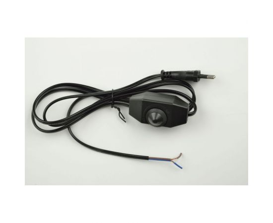 Сетевой шнур с вилкой и выключателем с диммером Uniel UCX-C30/02A-170 BLACK UL-00004438 